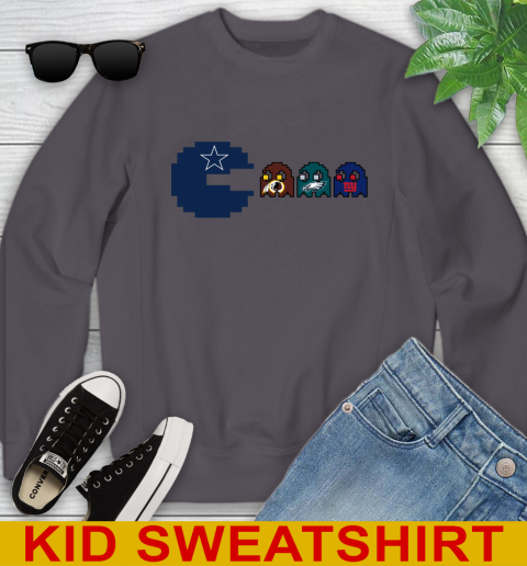 Dallas Cowboy NFL Football Pac Man Champion Youth Sweatshirt 6