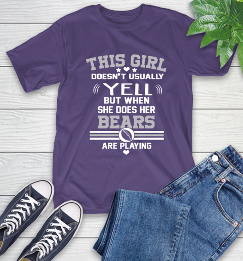 Chicago Bears NFL Football I Yell When My Team Is Playing T-Shirt 5