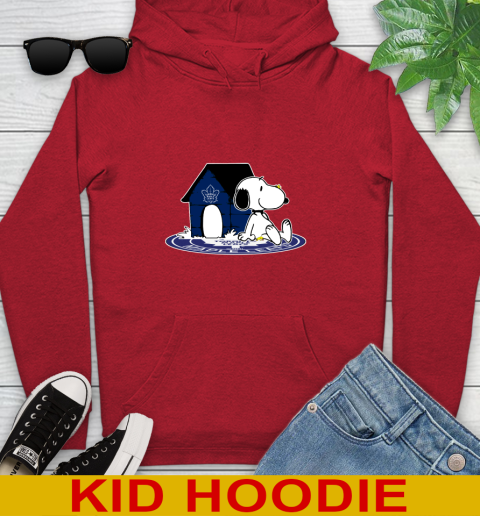 NHL Hockey Toronto Maple Leafs Snoopy The Peanuts Movie Shirt Youth Hoodie 11