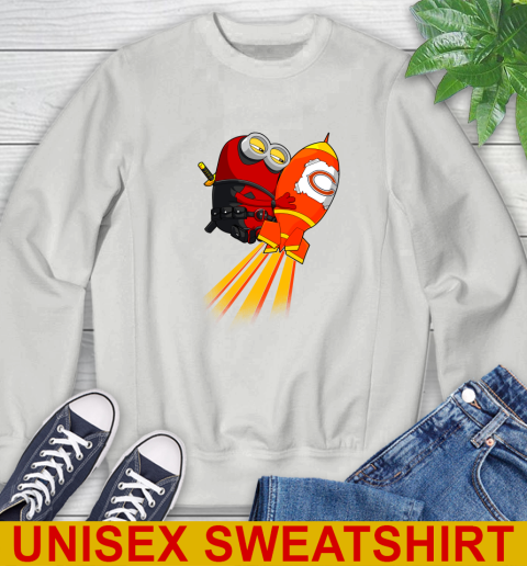 NFL Football Chicago Bears Deadpool Minion Marvel Shirt Sweatshirt 5
