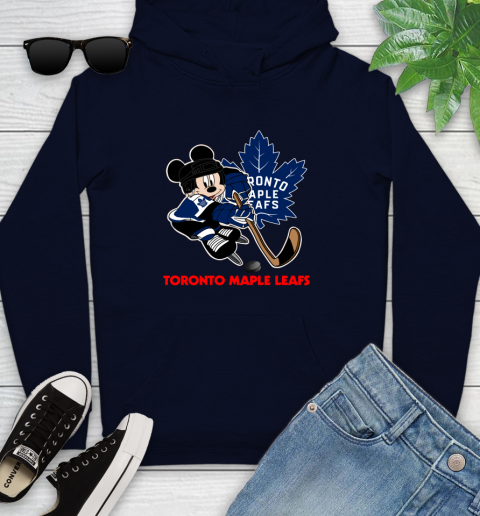NHL Toronto Maple Leafs Mickey Mouse Disney Hockey T Shirt Youth Hoodie 4