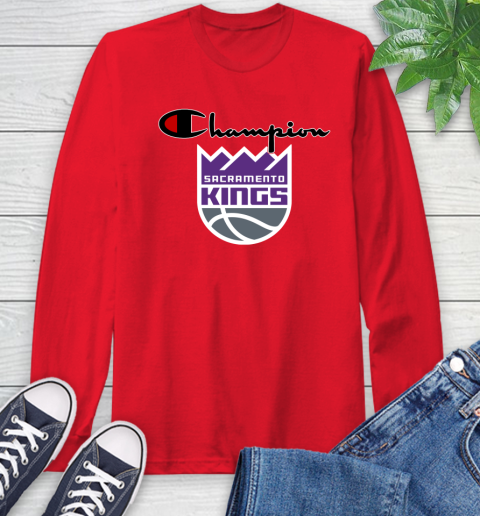 NBA Basketball Sacramento Kings Champion Shirt Long Sleeve T-Shirt 9