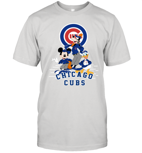 Chicago Cubs Mickey Donald And Goofy Baseball Unisex Jersey Tee