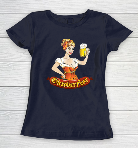 Barmaid Oktoberfest Dirndl Bratwurst German Woman Costume T Shirt Women's T-Shirt 2