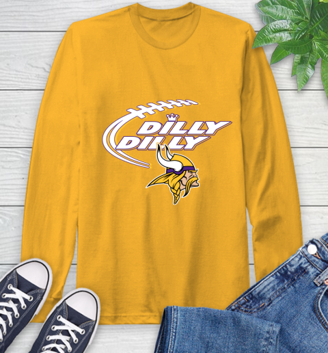 NFL Minnesota Vikings Dilly Dilly Football Sports Long Sleeve T-Shirt 3