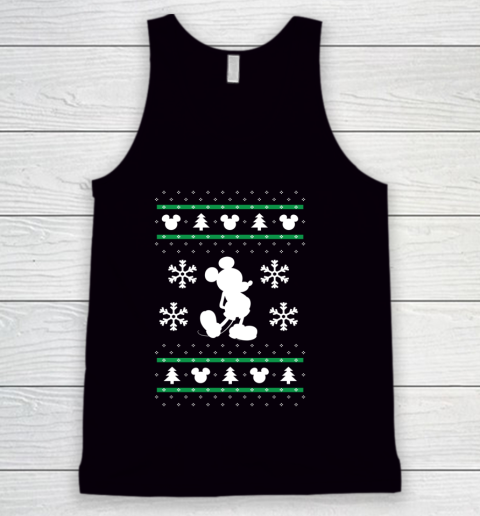 Disney Mickey Mouse Christmas Ugly Sweater Style Tank Top