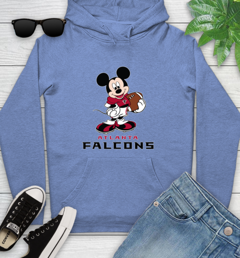 NFL Football Atlanta Falcons Cheerful Mickey Mouse Shirt Youth Hoodie 11