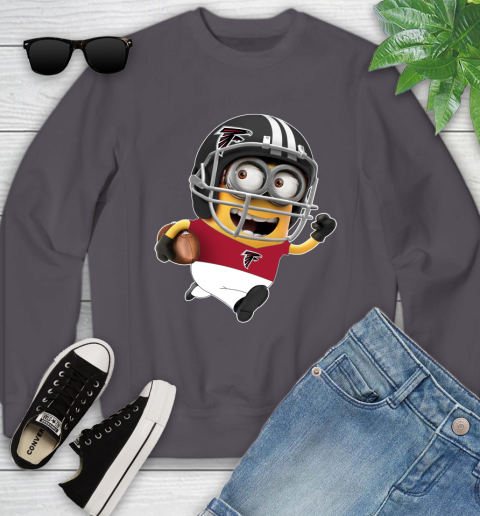 NFL Atlanta Falcons Minions Disney Football Sports Youth Sweatshirt 6