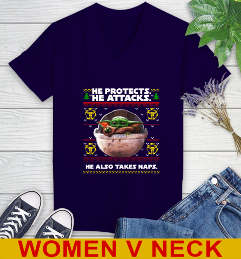 He Protects He Attacks He Also Takes Naps Baby Yoda Shirts 75