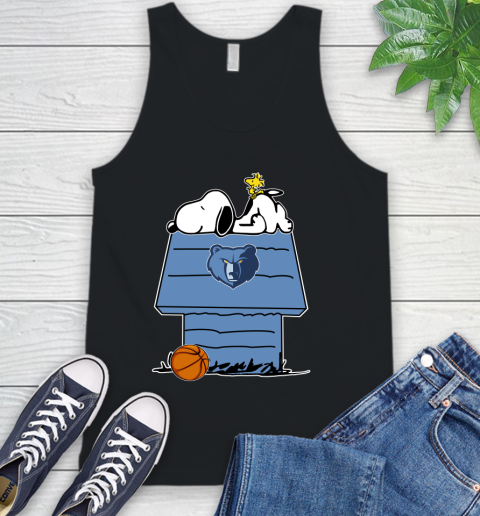 Memphis Grizzlies NBA Basketball Snoopy Woodstock The Peanuts Movie Tank Top 2