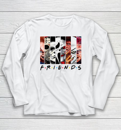 Funny Horror Friends Scary Movies Halloween Long Sleeve T-Shirt