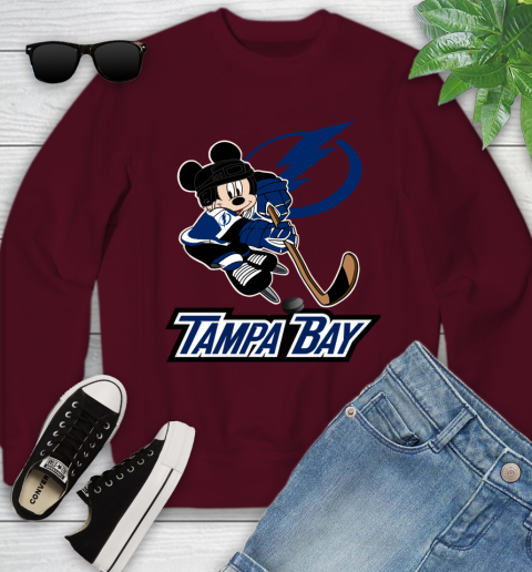 NHL Tampa Bay Lightning Mickey Mouse Disney Hockey T Shirt Youth Hoodie