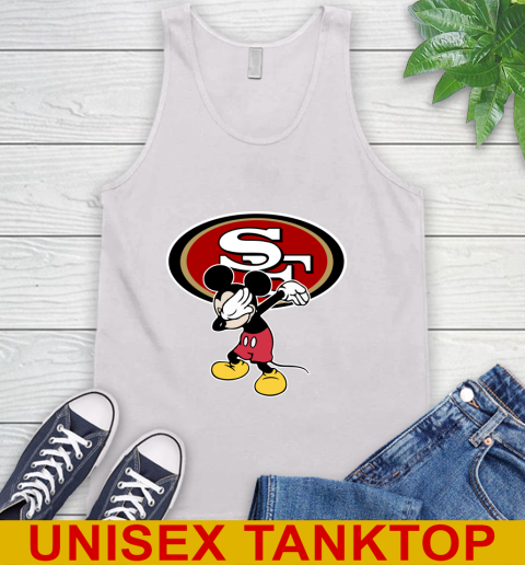 San Francisco 49ers NFL Football Dabbing Mickey Disney Sports Tank Top