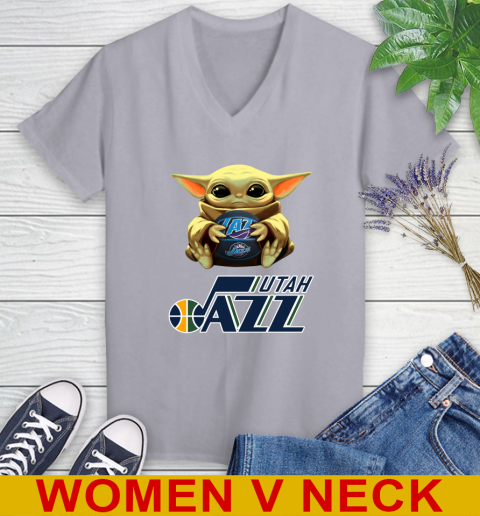 NBA Basketball Utah Jazz Star Wars Baby Yoda Shirt 81