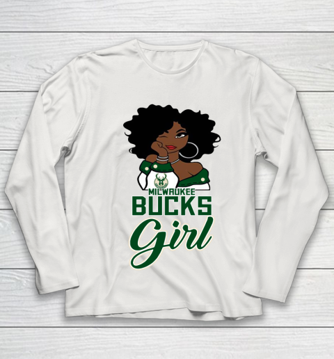 Milwaukee Bucks Girl NBA Youth Long Sleeve 11
