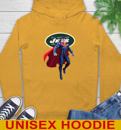 NFL Superman DC Sports Football New York Jets Hoodie 3