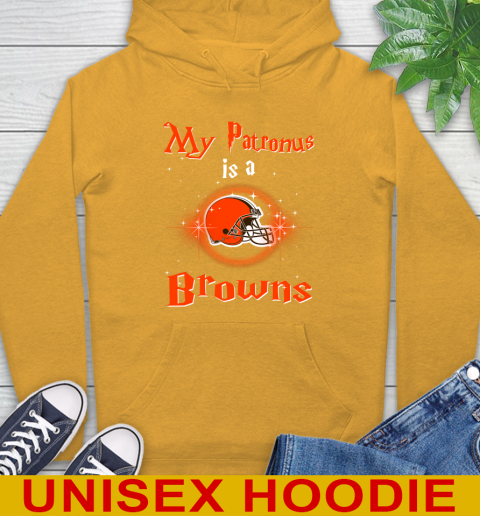 NFL Football Harry Potter My Patronus Is A Cleveland Browns Hoodie 2