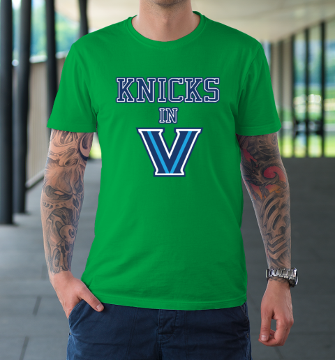 New York Knicks In V Villanova Wildcats T-Shirt 5