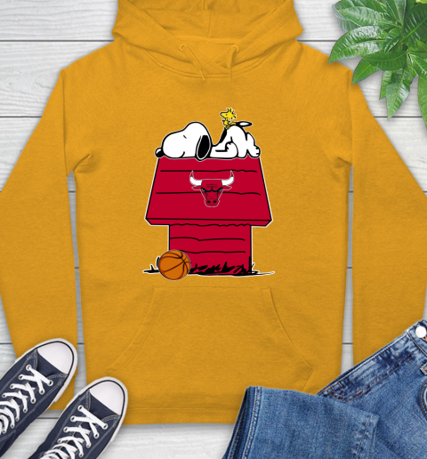 Chicago Bulls NBA Basketball Snoopy Woodstock The Peanuts Movie Hoodie 3