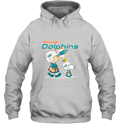 Miami Dolphins Let's Play Football Together Snoopy NFL Hoodie