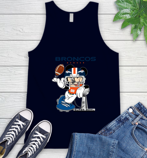 NFL Denver Broncos Mickey Mouse Disney Super Bowl Football T Shirt Tank Top 3