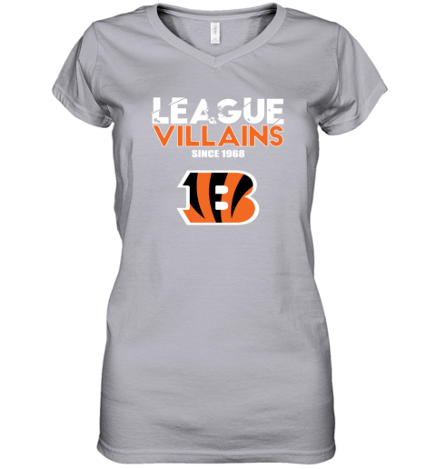 NFL League Villains Since 1968 Cincinnati Bengals Women's V-Neck T-Shirt -  Rookbrand