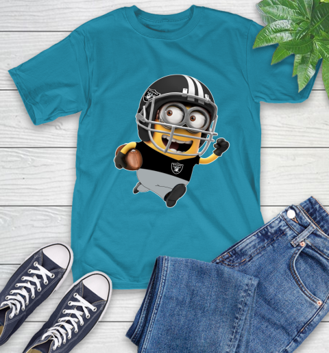 NFL Oakland Raiders Minions Disney Football Sports T-Shirt 8