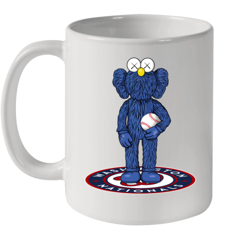 MLB Baseball Washington Nationals Kaws Bff Blue Figure Shirt Ceramic Mug 11oz