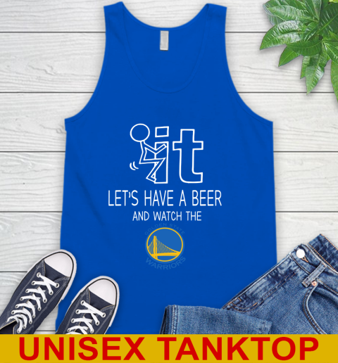 Golden State Warriors Basketball NBA Let's Have A Beer And Watch Your Team Sports Tank Top 4