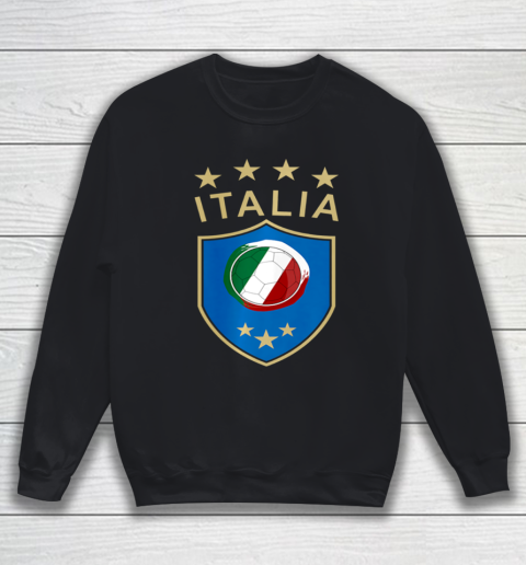 Italy Soccer Italian Italia Flag Football Player Sweatshirt