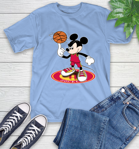 NBA Basketball Houston Rockets Cheerful Mickey Disney Shirt T-Shirt 12