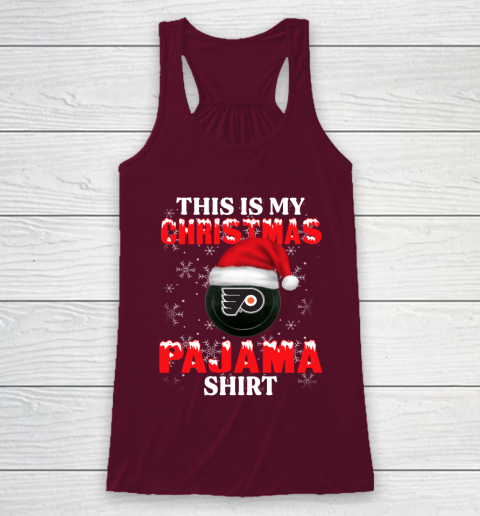 Philadelphia Flyers This Is My Christmas Pajama Shirt NHL Racerback Tank 2