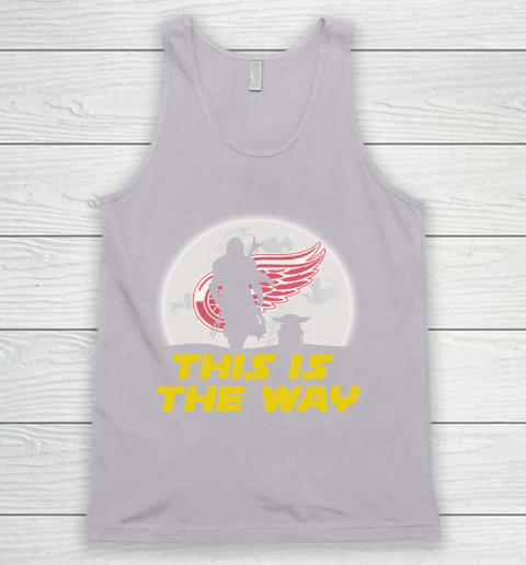 Detroit Red Wings NHL Ice Hockey Star Wars Yoda And Mandalorian This Is The Way Tank Top 3