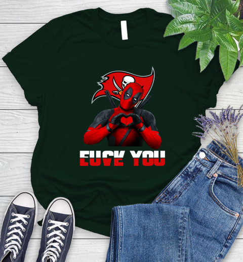 NHL Tampa Bay Buccaneers Deadpool Love You Fuck You Football Sports Women's T-Shirt 6