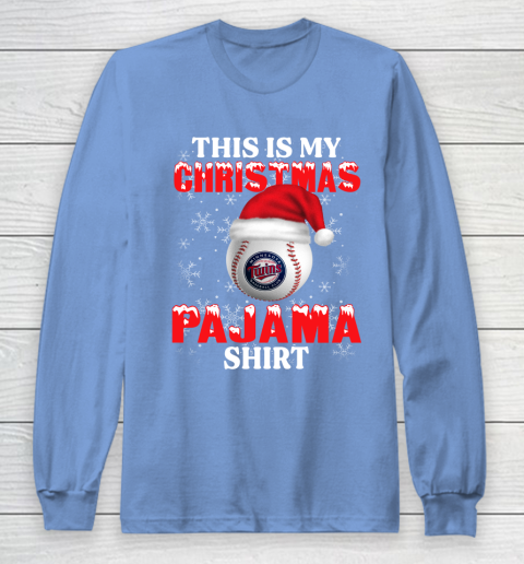 Minnesota Twins This Is My Christmas Pajama Shirt MLB Long Sleeve T-Shirt 8
