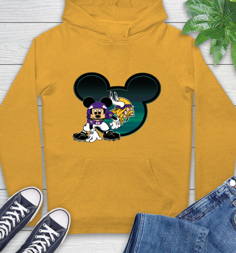 NFL Minnesota Vikings Mickey Mouse Disney Football T Shirt Hoodie 3