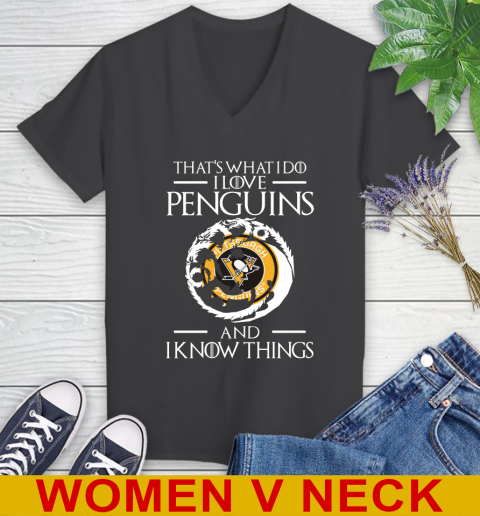 Pittsburgh Penguins NHL Hockey That's What I Do I Love My Team And I Know Things Game Of Thrones 80