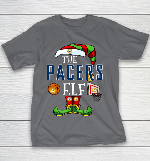 Indiana Pacers Christmas ELF Funny NBA Youth T-Shirt - Image 6