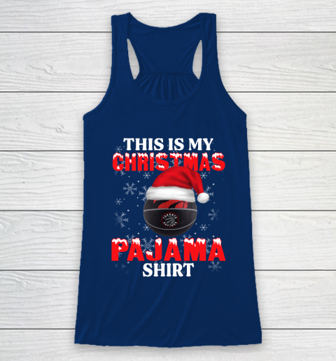 Toronto Raptors This Is My Christmas Pajama Shirt NBA Racerback Tank 6
