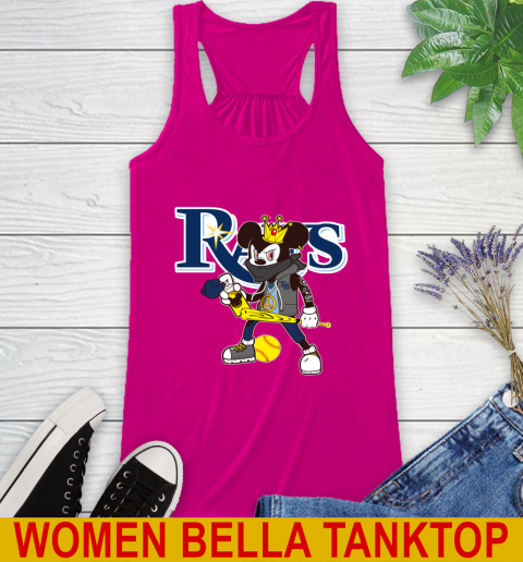 Tampa Bay Rays MLB Baseball Mickey Peace Sign Sports Racerback Tank 8