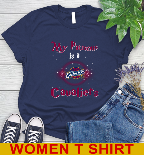 NBA Basketball Harry Potter My Patronus Is A Cleveland Cavaliers Women's T-Shirt 12