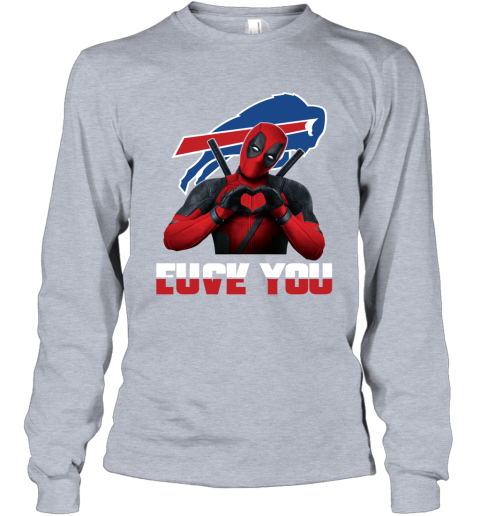 NFL Buffalo Bills Deadpool Love You Fuck You Football Sports xTIsSZGtjHy long sleeve tee 14 95 151514 front sport grey