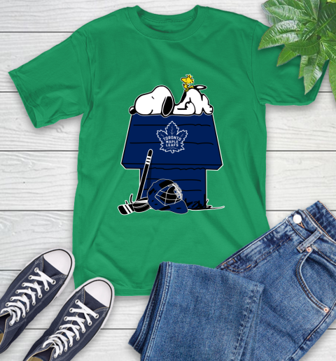 Toronto Maple Leafs NHL Hockey Snoopy Woodstock The Peanuts Movie T-Shirt 7