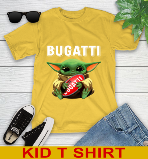 Star Wars Baby Yoda Hugs Bugatti Car Shirt 105