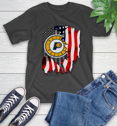 Indiana Pacers NBA Basketball American Flag T-Shirt