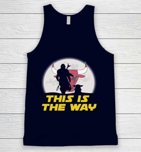 Chicago Bulls NBA Basketball Star Wars Yoda And Mandalorian This Is The Way Tank Top 2
