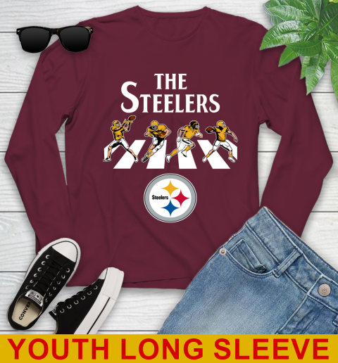 NFL Football Pittsburgh Steelers The Beatles Rock Band Shirt Youth Long Sleeve 6