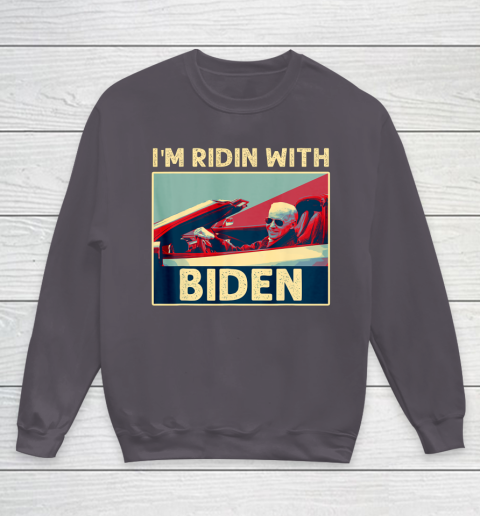 I'm Riding With Joe Biden Youth Sweatshirt 5