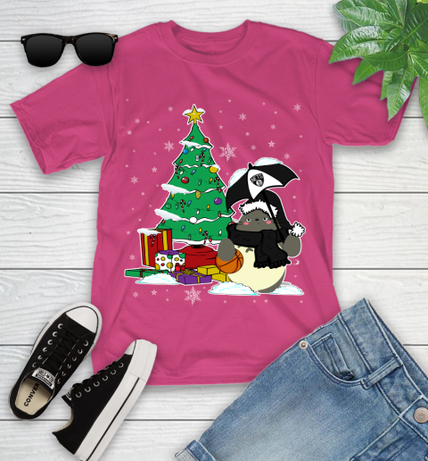 Brooklyn Nets NBA Basketball Cute Tonari No Totoro Christmas Sports Youth T-Shirt 11