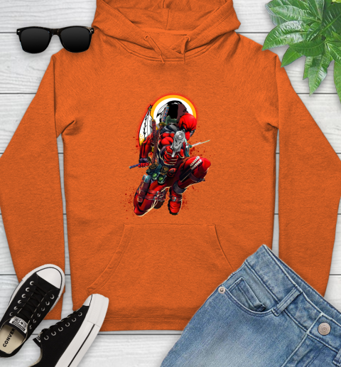 NFL Deadpool Marvel Comics Sports Football Washington Redskins Youth Hoodie 5